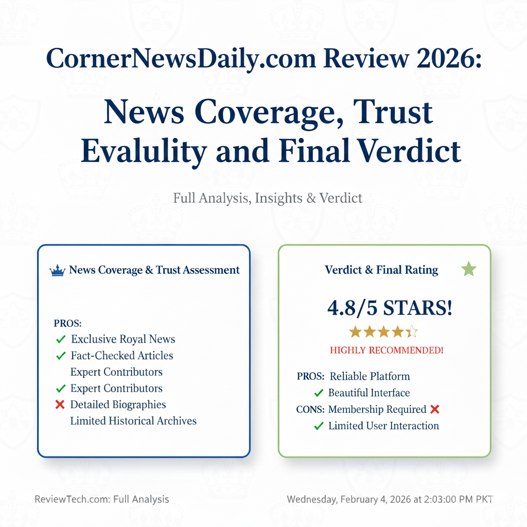 CornerNewsDaily.com Review 2026 News Coverage, Trust Evaluation and Final Verdict